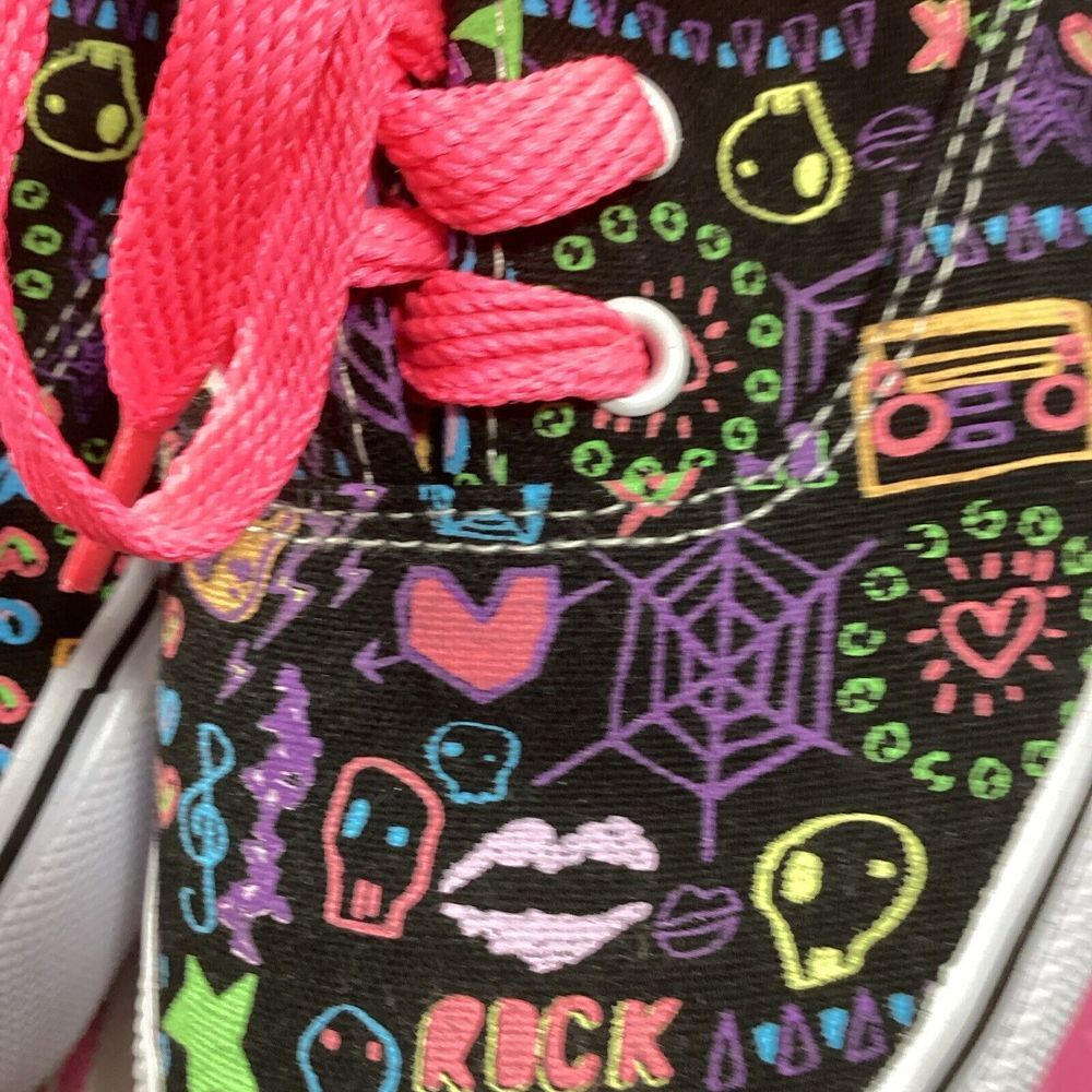 1980/90's Style Airwalk Women 8 Graffiti Rock & Roll‎ Shoes 3037
